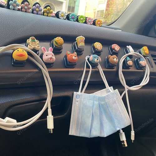 Car interior accessories front and rear seat creative and practical multifunctional small hook pendant ornaments sticker diamond