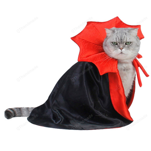 Halloween Pet Costumes, Cute Cosplay Vampire Cloak for Small Dog Cat Kitten Puppy Dress, Kawaii Pet Clothes, Cat Accessories