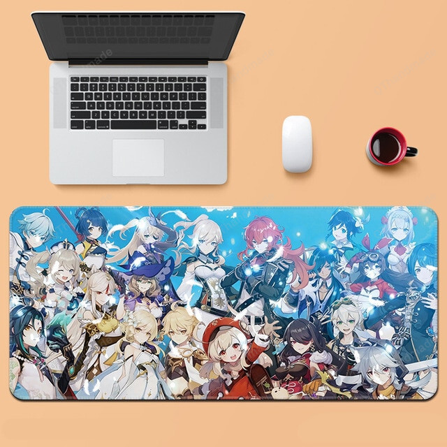 22 Styles Genshin Impact Computer Mouse Pad Gaming Mousepad Large Mouse Pad Gamer Table Mat Ganyu Hutao Klee Zhongli Diluc Office Supply