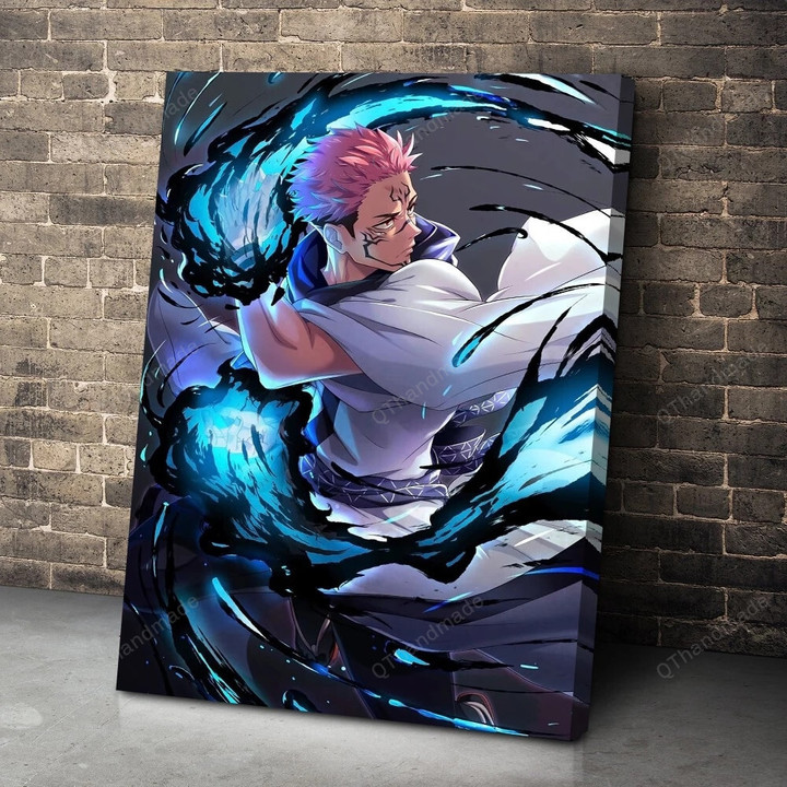Classic Anime Modular Wall Art Mural Jujutsu Kaisen Poster Canvas/Painting Boy's Bedroom/Home Wall Decoration Picture/Anime Wall Hanging