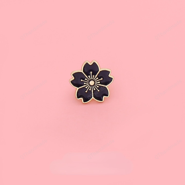 Japanese Sakura Sweet Cherry Blossom Flower Brooch/Lapel pin/Pin backpack/Back to school supplies/Crystal pin/Gift for her/gift for mom