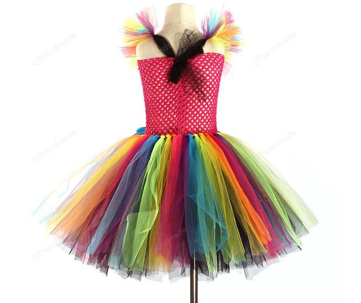 Day of the Dead Girl Skeleton Fancy Tutu Dress Halloween Dress Up Party Kids Baby Costume Funky Punk Bones Tutu Dress/Baby Girl/Party Dress