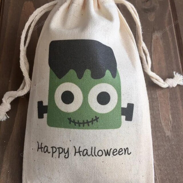 5pcs Trick or Treat Mummy Pumbkin Ghost Candy Gifts Tote Bag, Party Table Decoration Favors, Halloween Gift, Happy Halloween Candy Bag