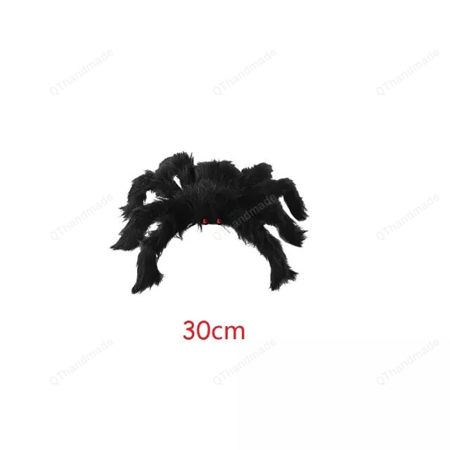 Scary Spider Hanging Halloween Decor, Outdoor Home Bar Haunted House Horror Props, Oversized Black Spider Halloween Party Decoration