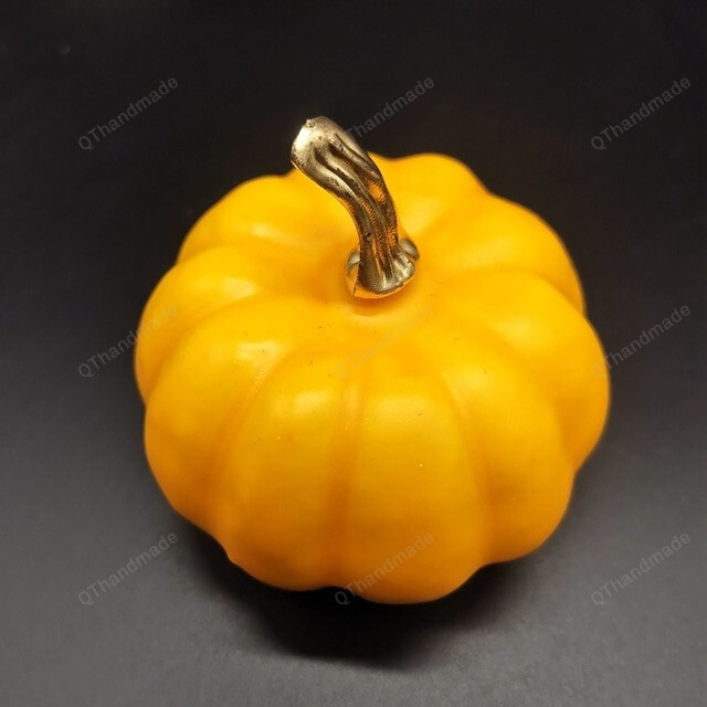 Gold Orange White Artificial Pumpkin Decor, Halloween Simulation Multicolor Pumpkin, Halloween Party Decor For Home, Halloween Decor