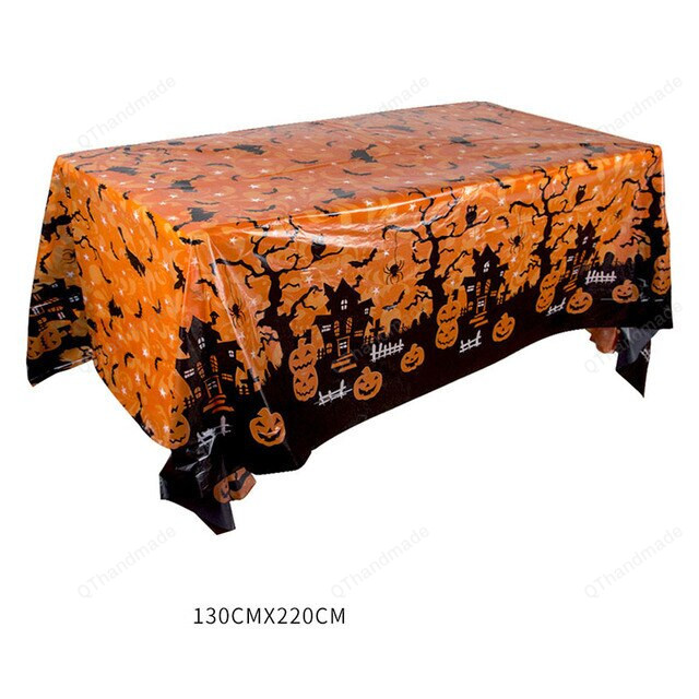 Witch Candy Kitchen Countertop Table Runner, Halloween Pumpkin Boo Ghost Tablecloth Dining Table, Halloween Decoration