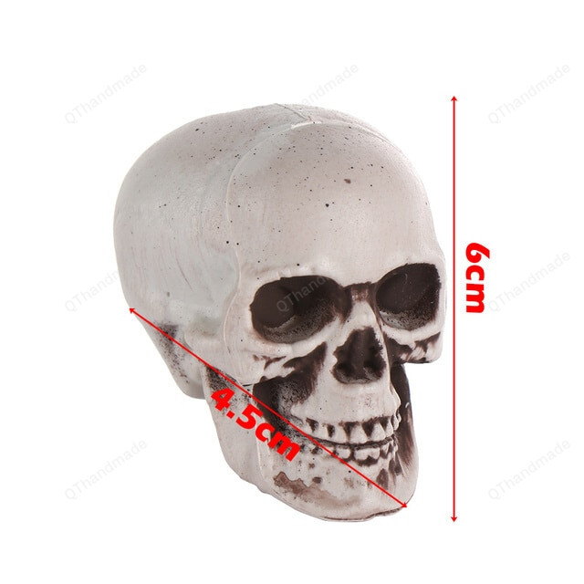 All Size Human Skull Head Skeleton Decor, Hanging Skull Halloween Decoration, Halloween Gift, Party Photo Props, Horror Bone Head Decor
