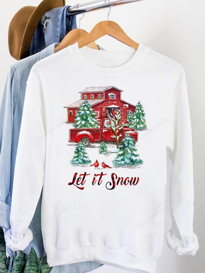 Christmas Tree Trendy Graphic Sweater, Women Casual Long Sleeve O Neck Pullover Sweatshirt, Xmas Tree Snowflake Sweater, Xmas Gift