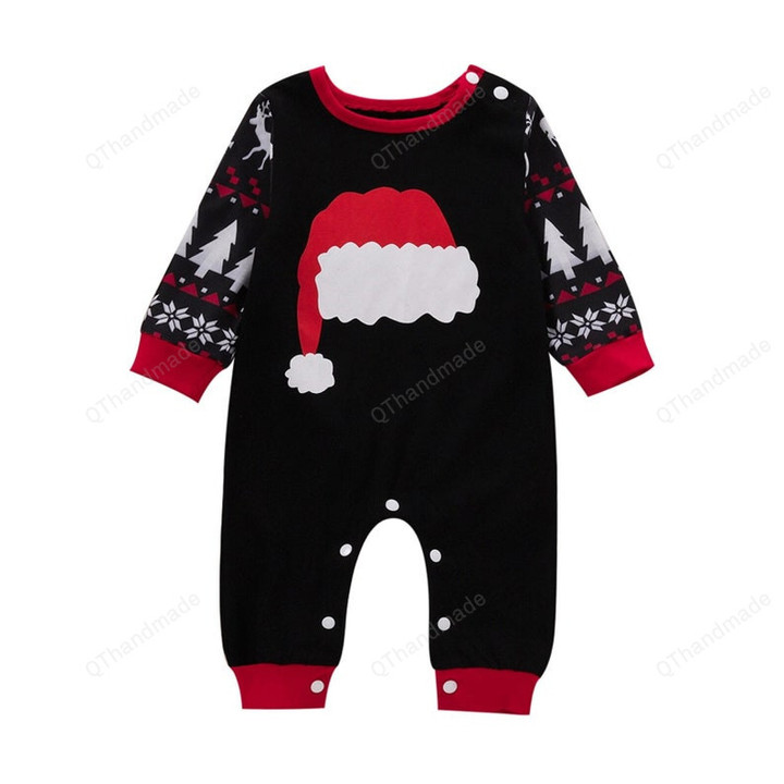 0-18M Christmas Infant Newborn Baby Boy Jumpsuit Long Sleeve Letter Romper, Kids Clothing, Christmas Gift, Baby Girls Christmas Costume