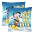 Mickey Hohoho Custom Zippered Pillow Cases 18"x 18" (Twin Sides) (Set of 2)
