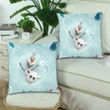 Olaf Custom Zippered Pillow Cases 18"x 18" (Twin Sides) (Set of 2)