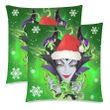 Maleficent Christmas Custom Zippered Pillow Cases 18"x 18" (Twin Sides) (Set of 2)