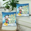 Mickey Hohoho Custom Zippered Pillow Cases 18"x 18" (Twin Sides) (Set of 2)