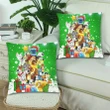Christmas Dogs Custom Zippered Pillow Cases 18"x 18" (Twin Sides) (Set of 2)