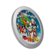 Mickey & Friends Silver Color Wall Clock