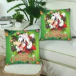 Goofy Merry Christmas Custom Zippered Pillow Cases 18"x 18" (Twin Sides) (Set of 2)