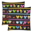 Mickey Head Custom Zippered Pillow Cases 18"x 18" (Twin Sides) (Set of 2)