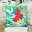 Ariel Custom Zippered Pillow Cases 18"x 18" (Twin Sides) (Set of 2)