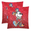 Mickey Custom Zippered Pillow Cases 18"x 18" (Twin Sides) (Set of 2)