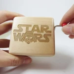 Handmade Wooden Star Wars music box