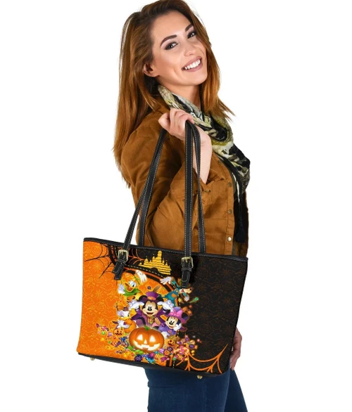 Dn Halloween Leather Tote Bag
