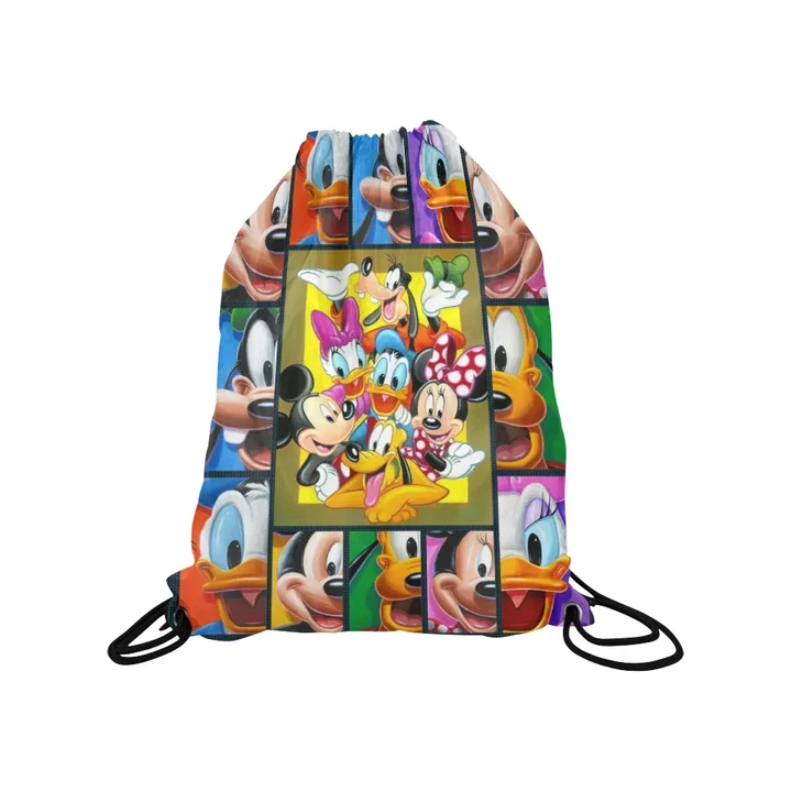Mickey and Friends Medium Drawstring Bag
