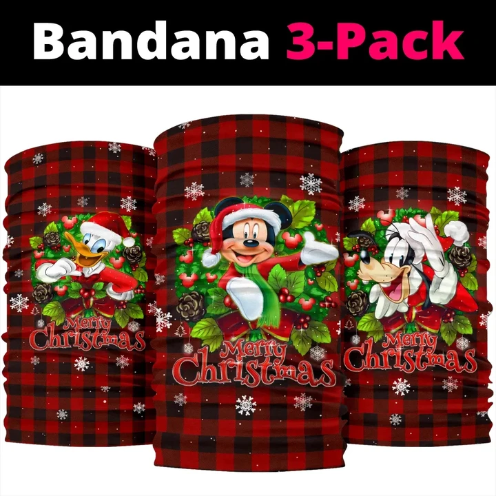 MK - Gf - Dnald Christmas  Bandana 3pcs/Pack