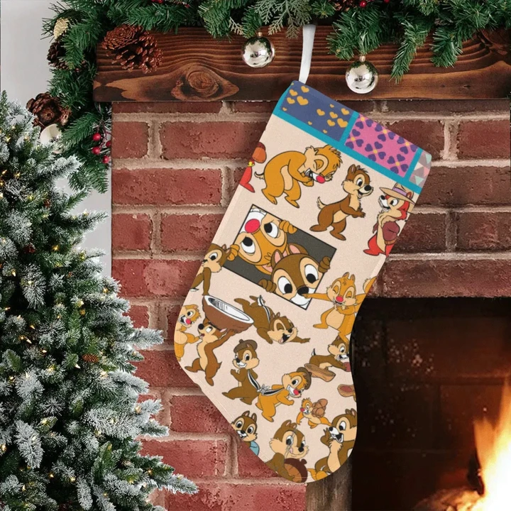 Chip & Dale Christmas Stocking (Without Folded Top)