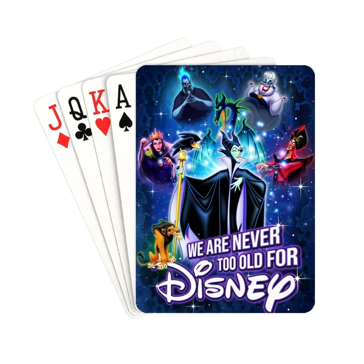 DN Vill never too old Poker Cards