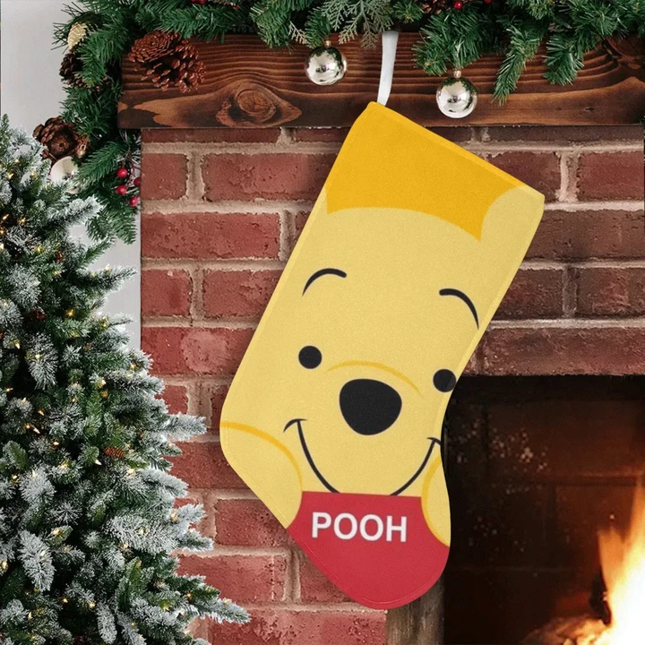 Pooh Christmas Stocking (Without Folded Top)