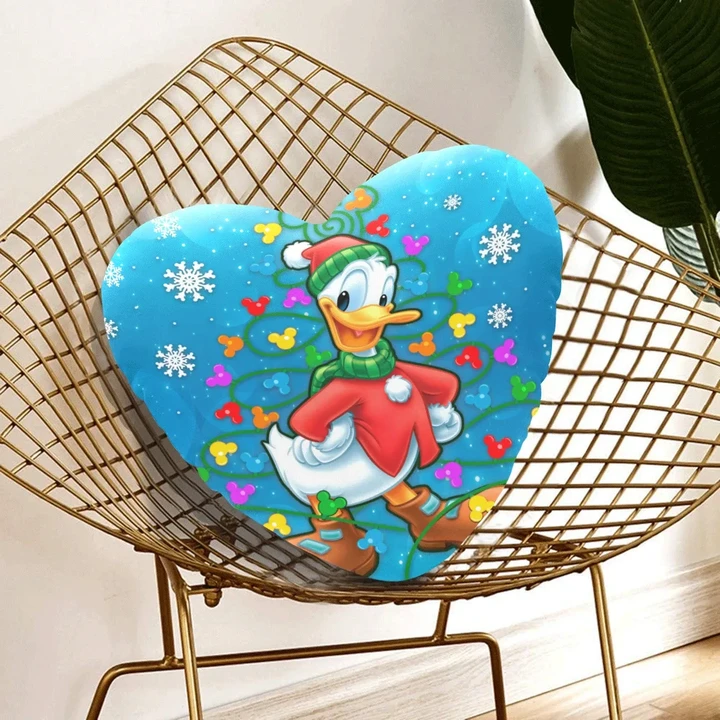 Donald Christmas Heart-Shaped Pillow (Two Sides)