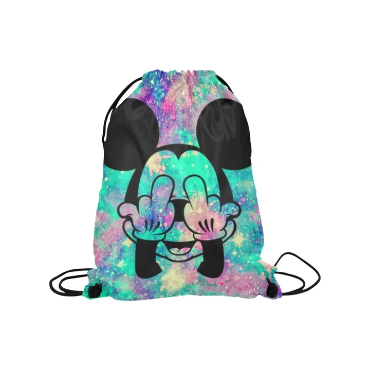Mickey Galaxy Medium Drawstring Bag