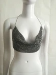 Sequined Crystal Diamonds Tube Top