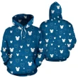 Blue Pattern All Over Hoodie
