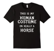 Easy Funny Horse Halloween Costume Shirt