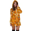 [Express Line Product+ 12$] Halloween Dog Women's Hoodie Dress
