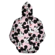 Mk Face Pink All Over Hoodie