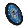Snow White Circular Plastic Wall clock