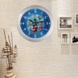 Mickey And Friend Silver Color Wall Clock