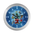 Mickey And Friend Silver Color Wall Clock