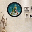 Disney Xmas Characters Circular Plastic Wall clock