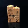 TAN Heart Candle Holder