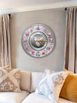 PL Silver Wooden Clock