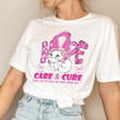 MR CAT Hope Care & Cure Breast Cancer T-Shirt