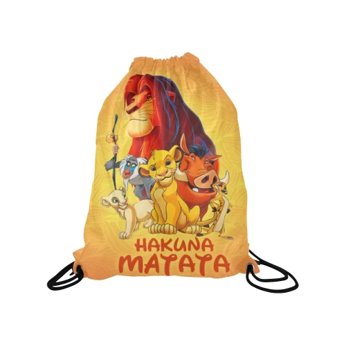 Lion Medium Drawstring Bag