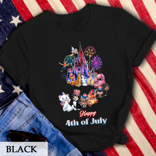 DN Cat Castle 4th of July T-Shirt
