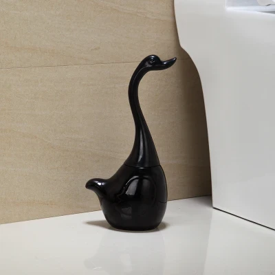 Unique Creative Swan Design Full-closed Bathroom Toilet Bowl Brush