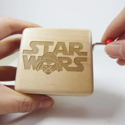 Handmade Wooden Star Wars music box