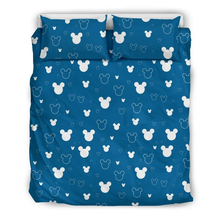 Mickey Blue Bedding Set (White)