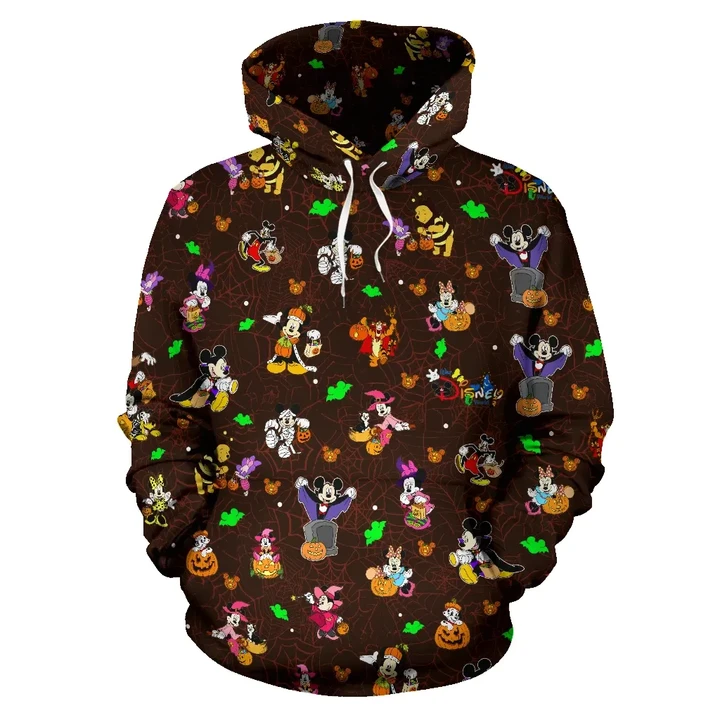 [Express Line Product+ 12$] Disney Halloween All Over Hoodie